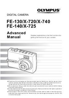 Olympus X 740 manual. Camera Instructions.